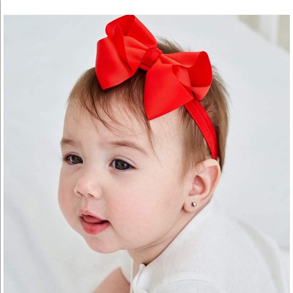Baby Girl - 9 Grosgrain Headband Hair Bows NEW! - Picture 2 of 4